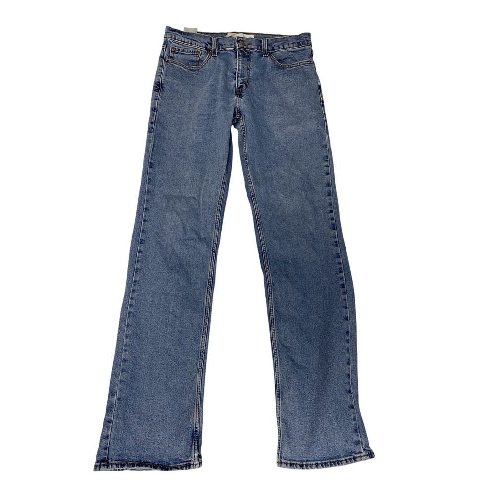 Signature Levi Strauss Gold 34x36 Relaxed Fit Jeans Light Wash Stretch Denim